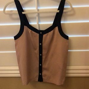 Forever 21 Polyester Button Down Tank